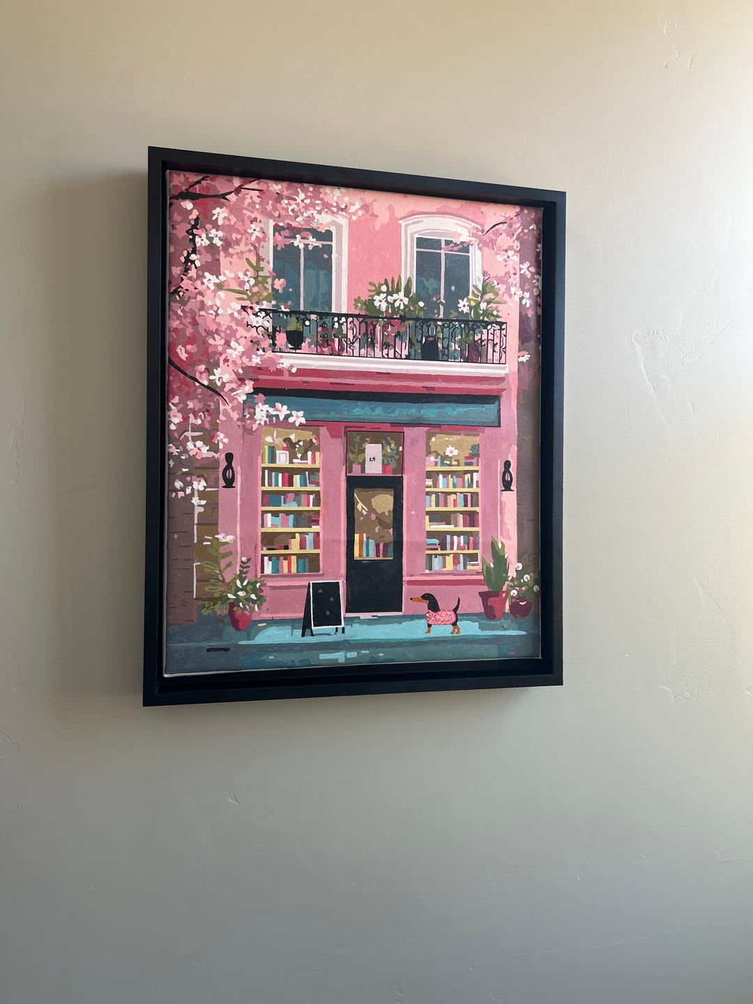 Customer photo review of Boutique in pink | Paint by Number