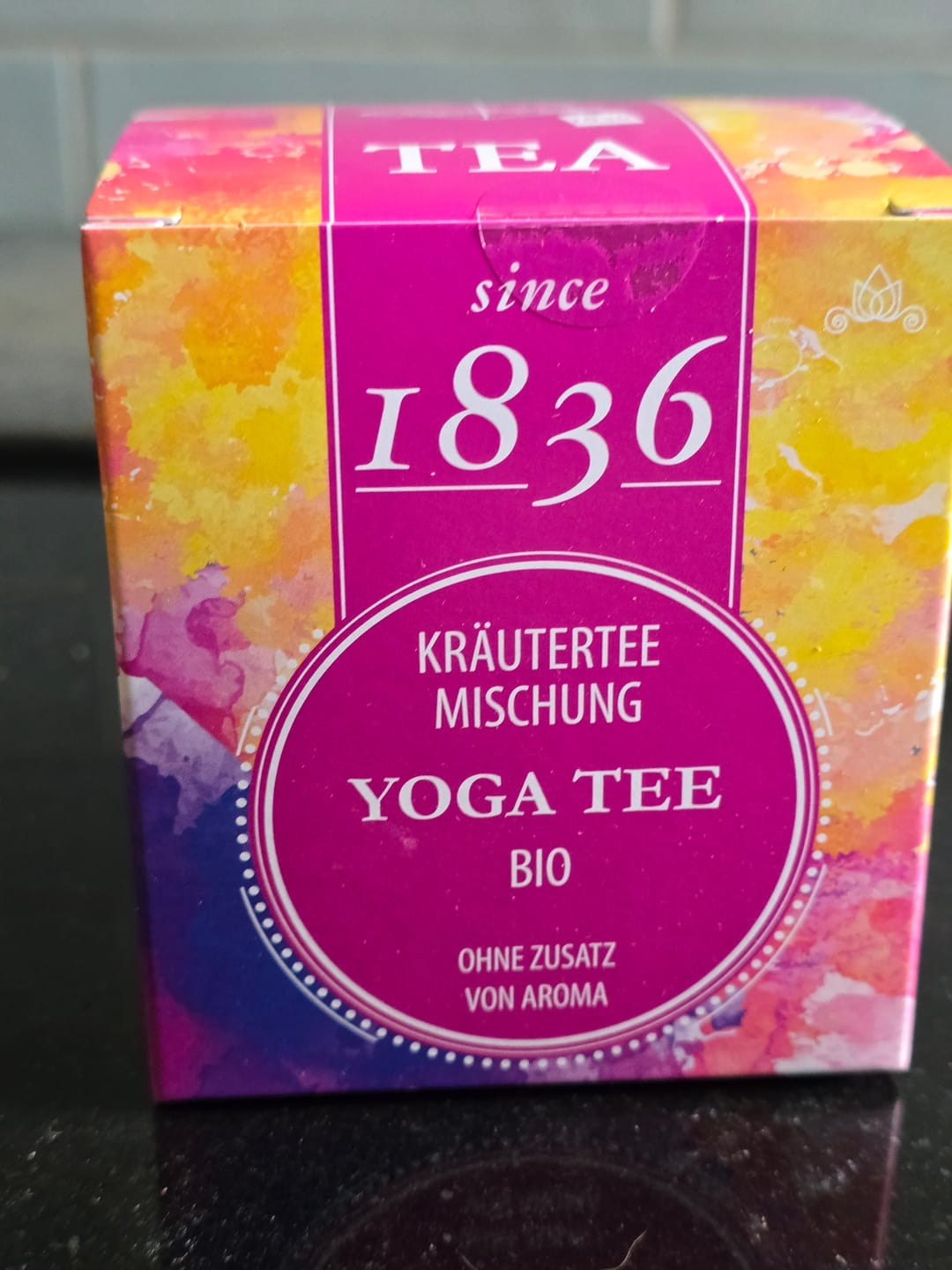Customer photo review of 1836 Tea Ayurveda Yoga Tee