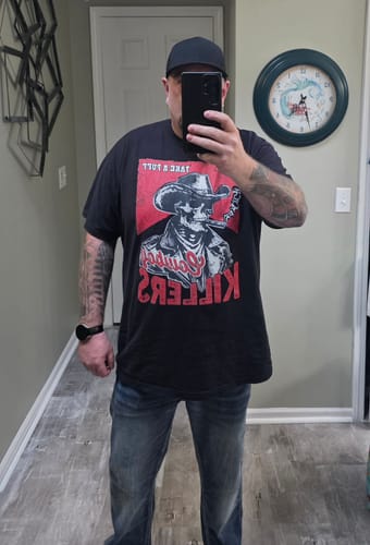 Customer photo review of Cowboy Killers Comfort Colors T-Shirt