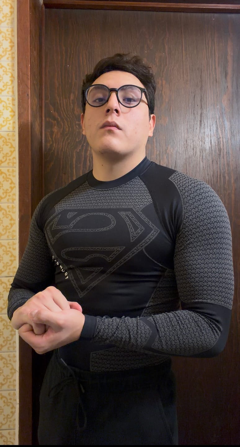 Customer photo review of SUPERMAN COMPRESSION LONGSLEEVES #8066