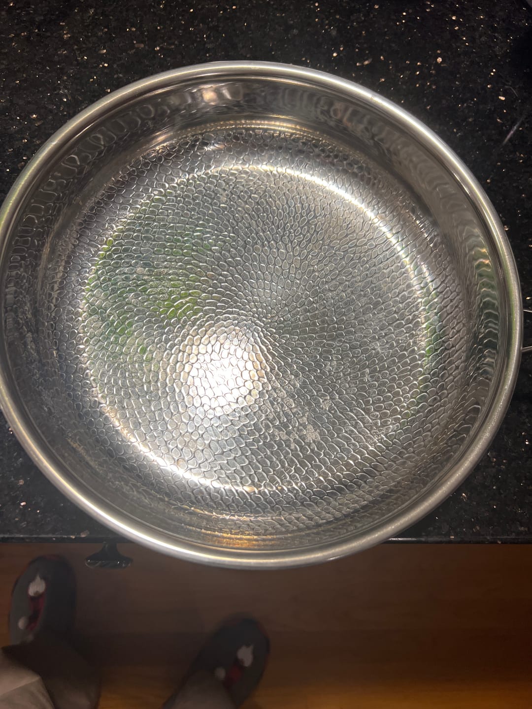 Customer photo review of Hand-Hammered Titanium Pan