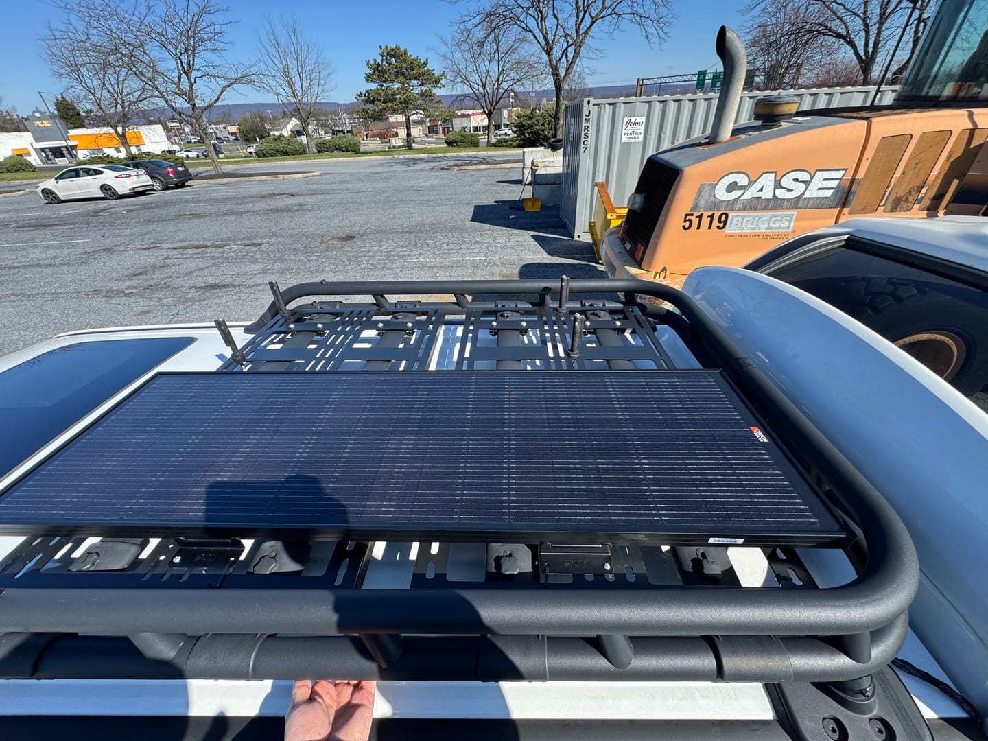 Customer photo review of MEGA 100 SLIM | 100 Watt Slim Solar Panel | Compact 12V Off-Grid Narrow Solar Panel for Vans, Overlanders, Boats | 25-Year Output Warranty