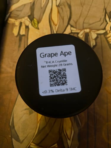 Customer photo review of Grape Ape | THCA Crumble