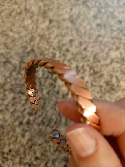 Customer photo review of Kintsugi - Bracelet Jonc Cuivre Magnétique