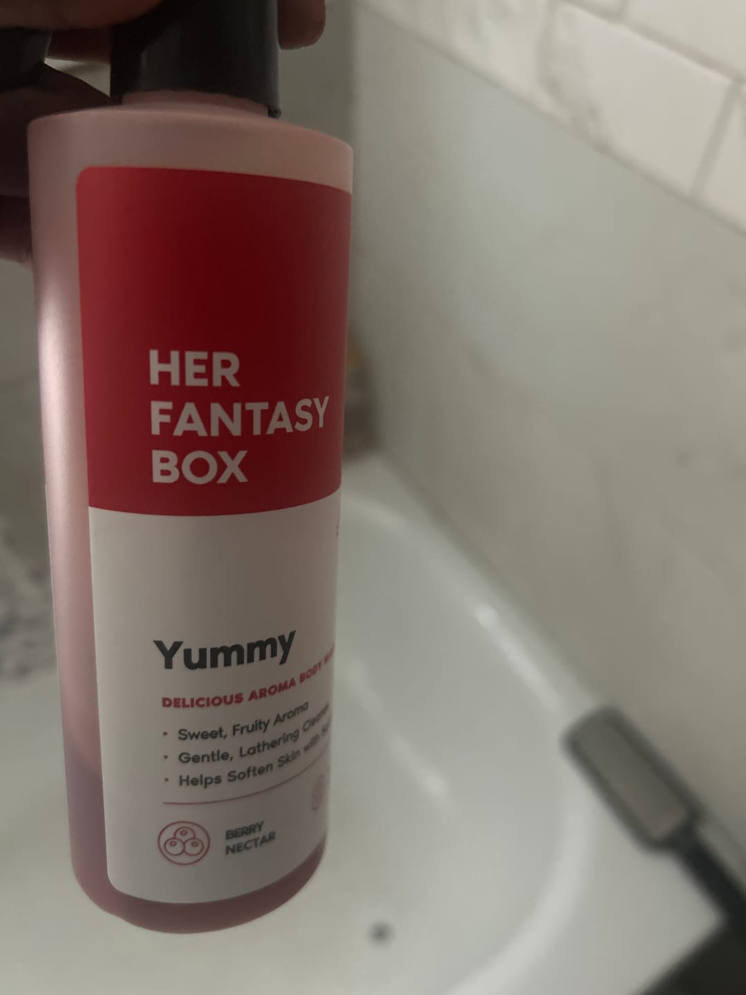 Customer photo review of Yummy Organic Body Wash - Hydrating & Juicy Daily Use