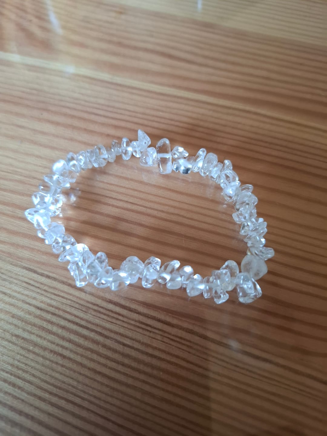 Customer photo review of Bergkristall Edelstein Splitterarmband | Aus echtem Naturstein