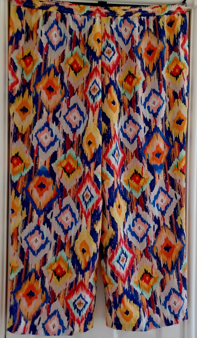 Customer photo review of Diamond Dreams Viscose Challis Fabric