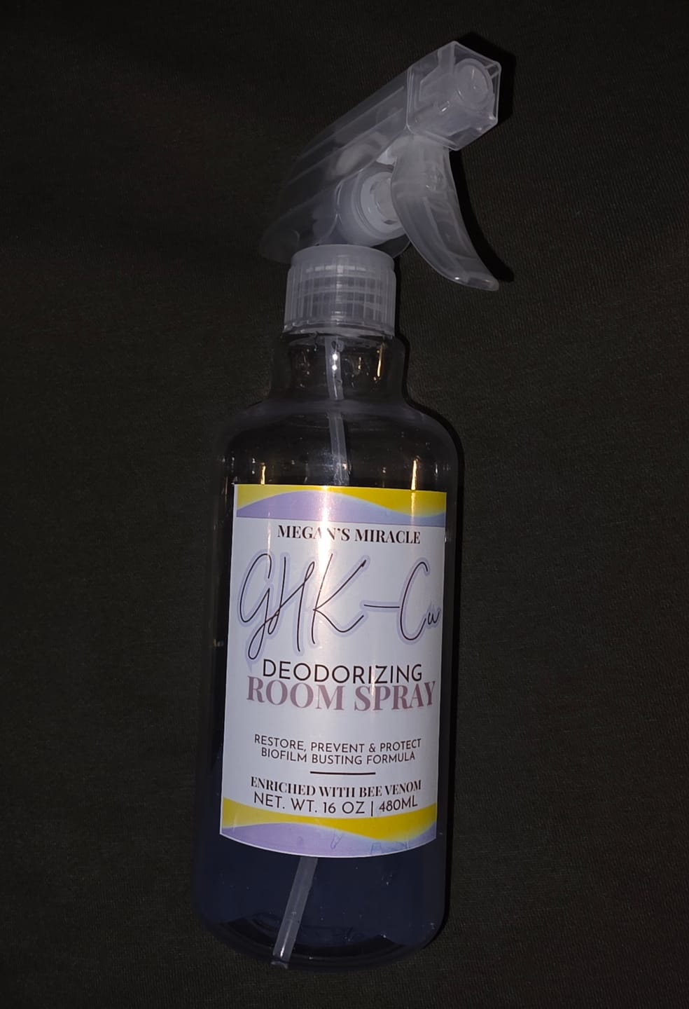 Customer photo review of GHK-Cu Deodorizing Room Spray