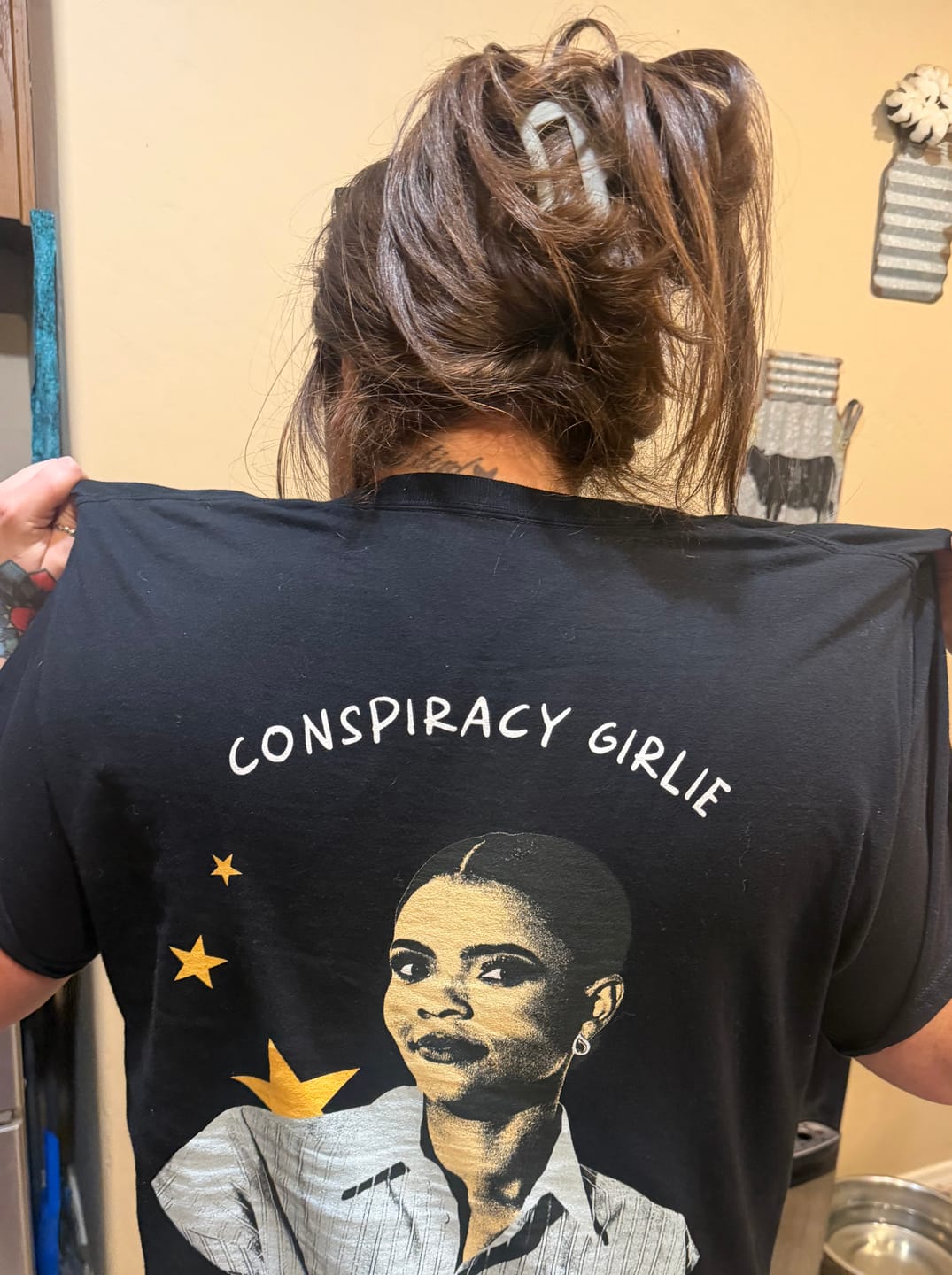 Customer photo review of Conspiracy Girlie T-Shirt