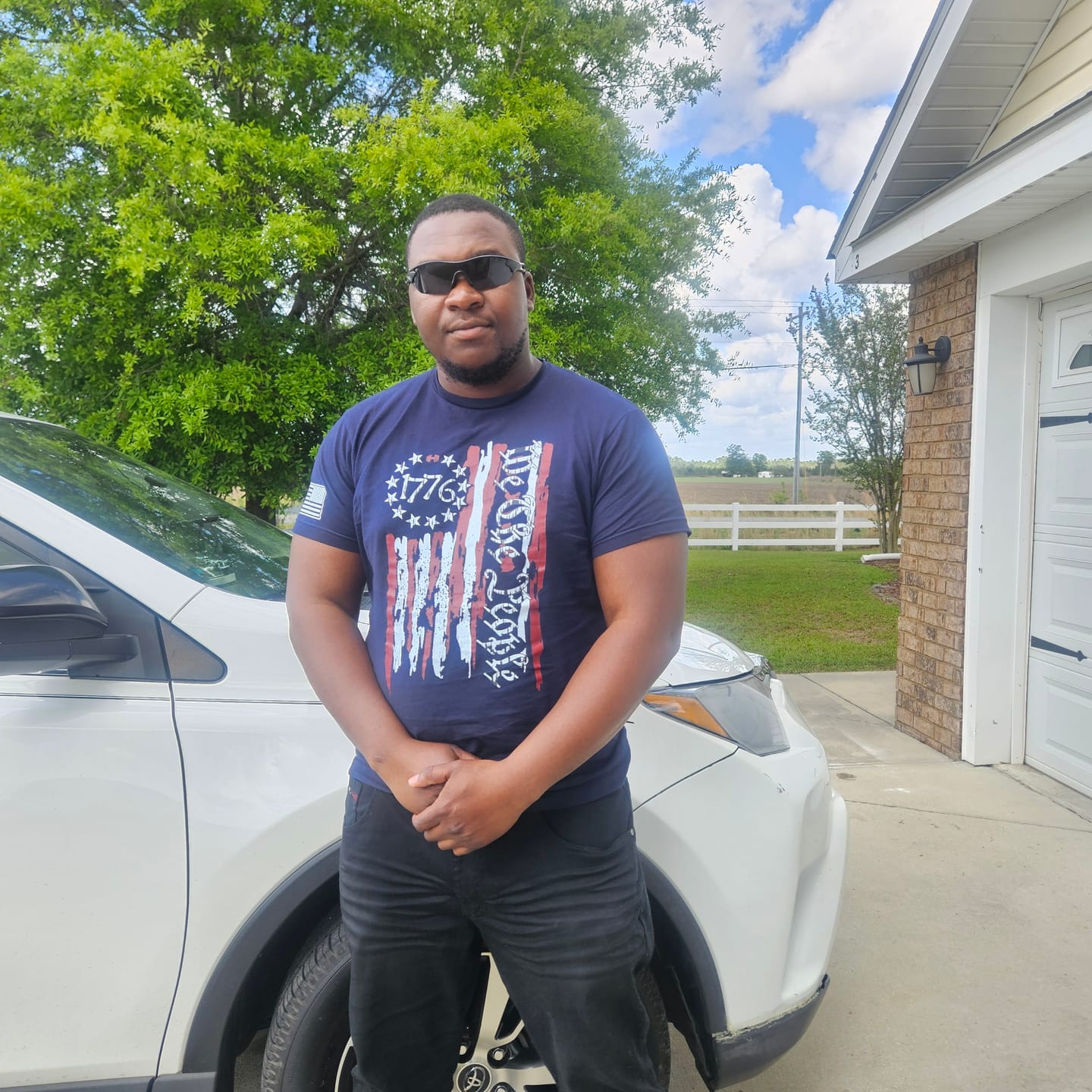 Customer photo review of We The People 1776 Flag T-Shirt