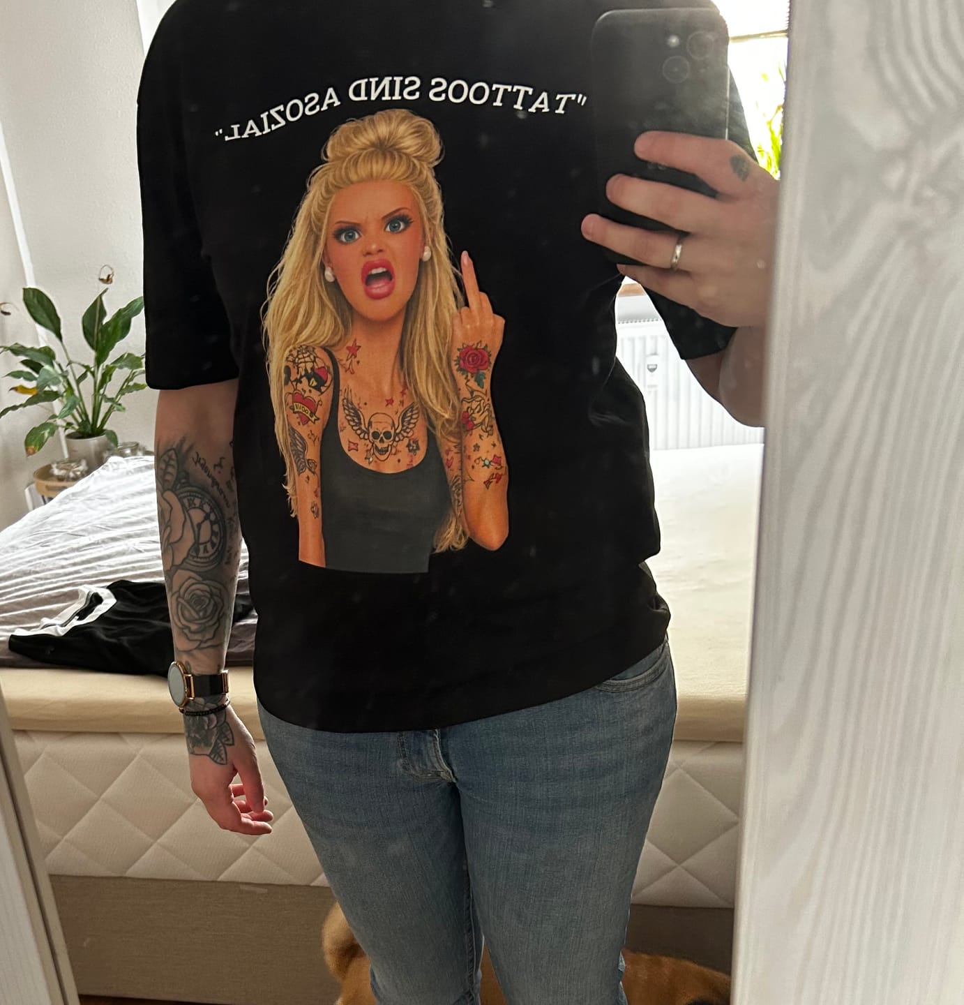 Customer photo review of Barbie (Black-Edition) - Premium Shirt (personalisierbar)