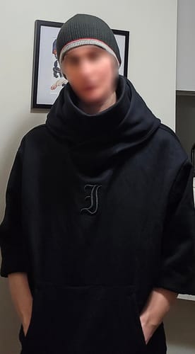 Customer photo review of HJK Exclusive Double Panel Hooded Jacket