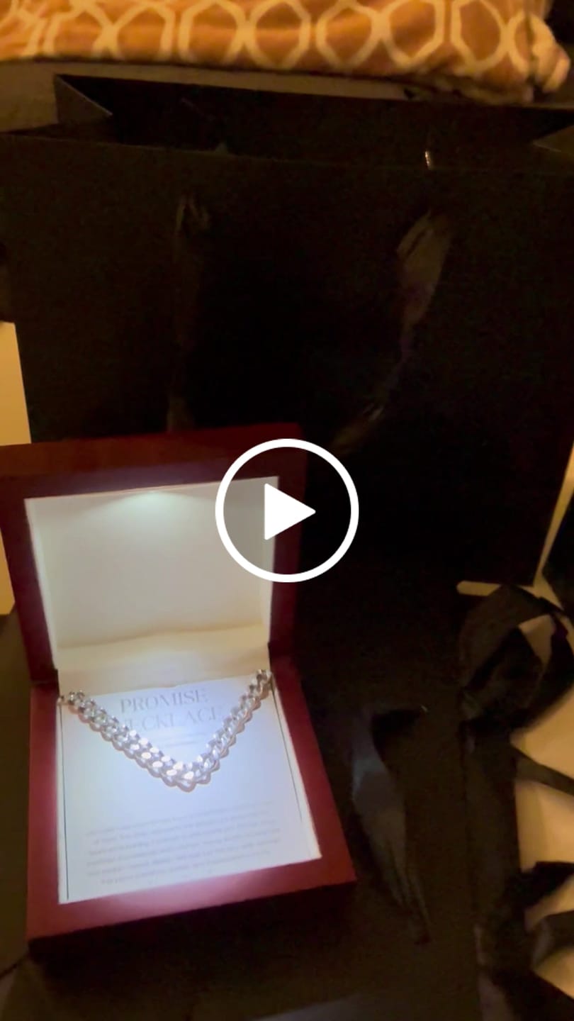 Customer video review of Sterling Silver Promise Necklace