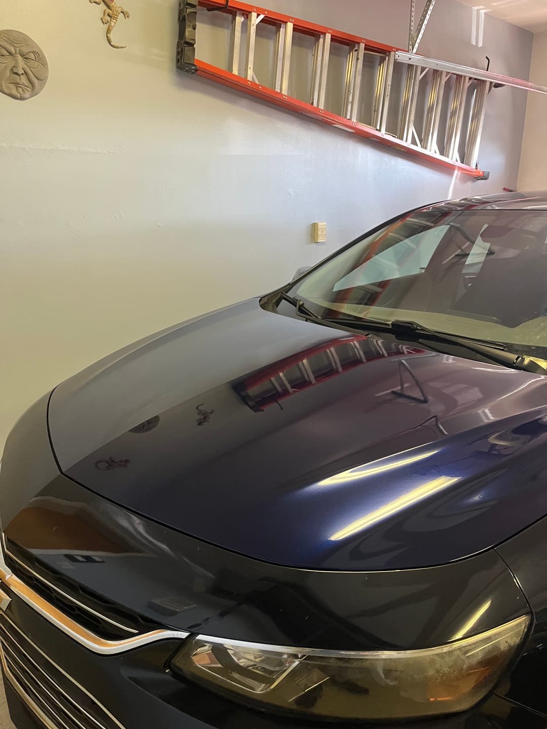 Customer photo review of Glossy Metallic Tanzanite Blue Vinyl Wrap