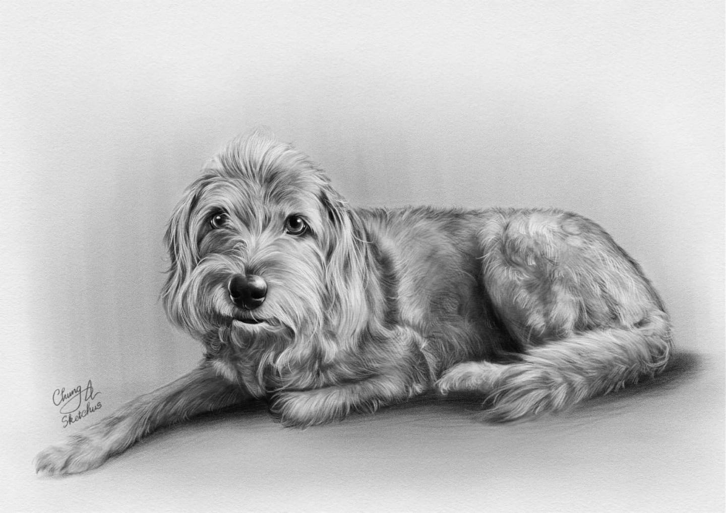 Customer photo review of Portrait Zeichnen Lassen vom Foto - Zeichnung in Bleistift oder Farbe nach Vorlage