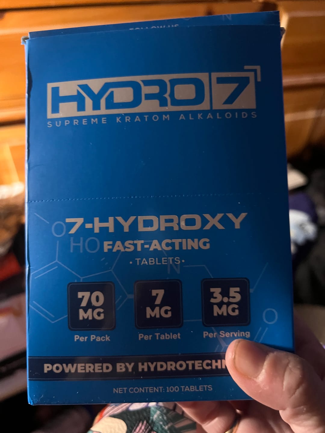 Customer photo review of 7-Hydroxy Tablets - 7MG (10 Count) 70MG