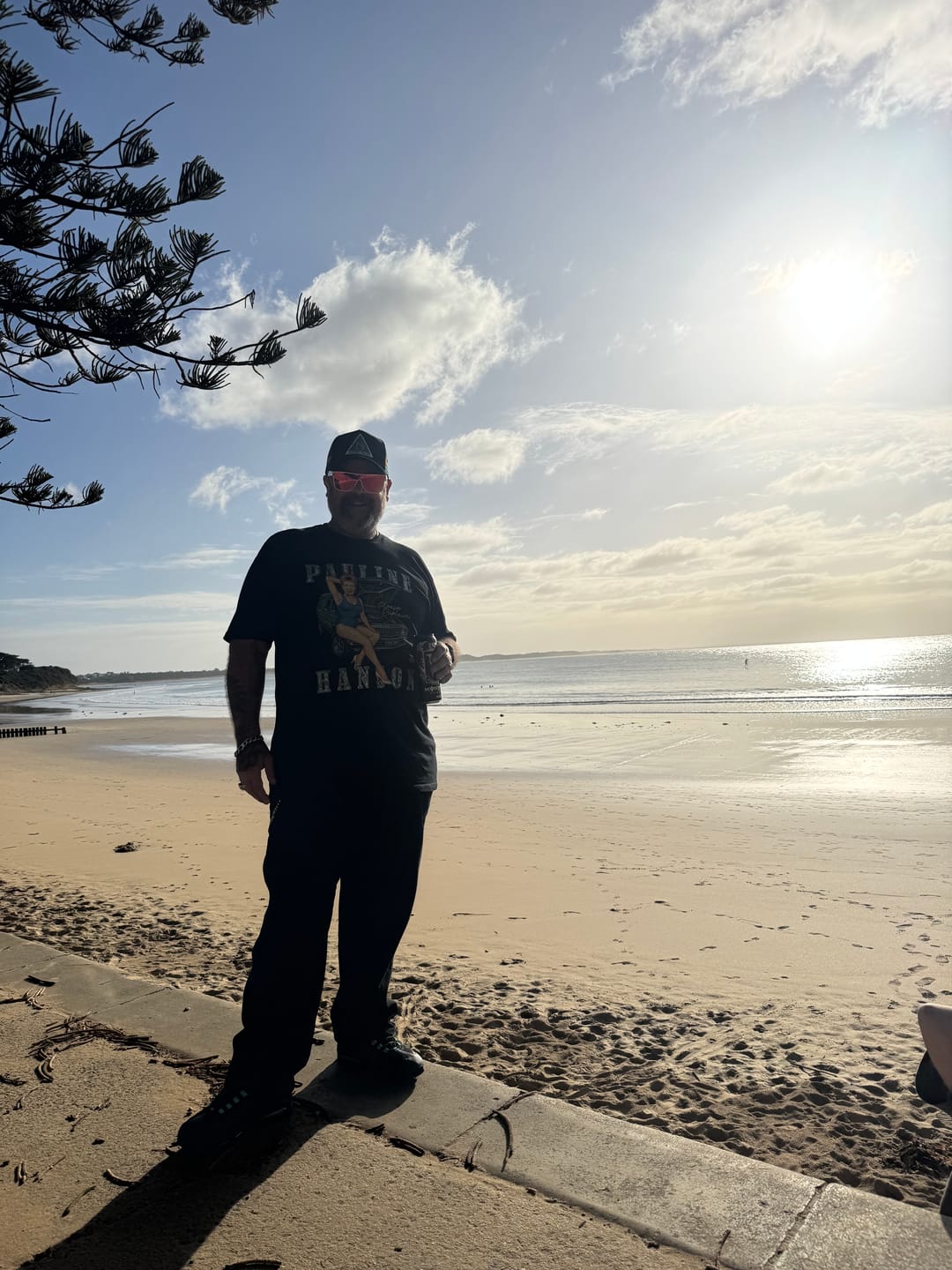Customer photo review of Please Explain Pauline Hanson Tee Black