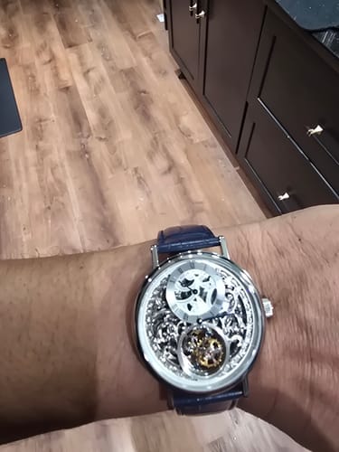 Customer photo review of Artisan Heritage Series Skeleton Vine-Patterned Dial Eccentric Axis Tourbillon 39mm