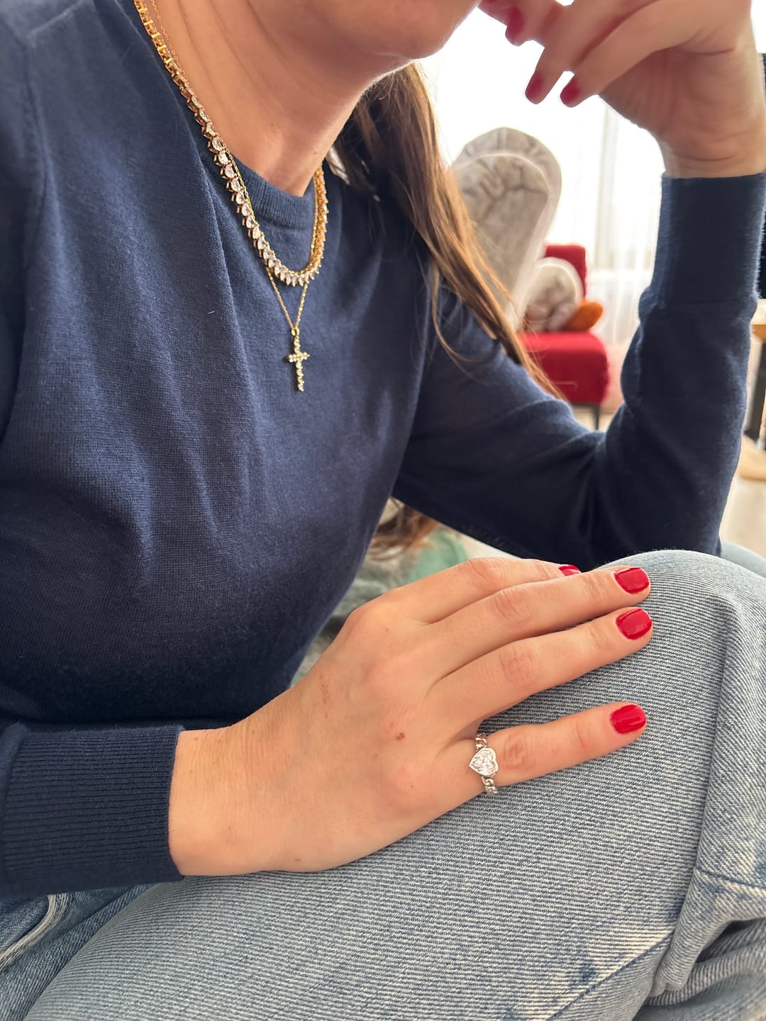 Customer photo review of The Silver A La Folie Ring