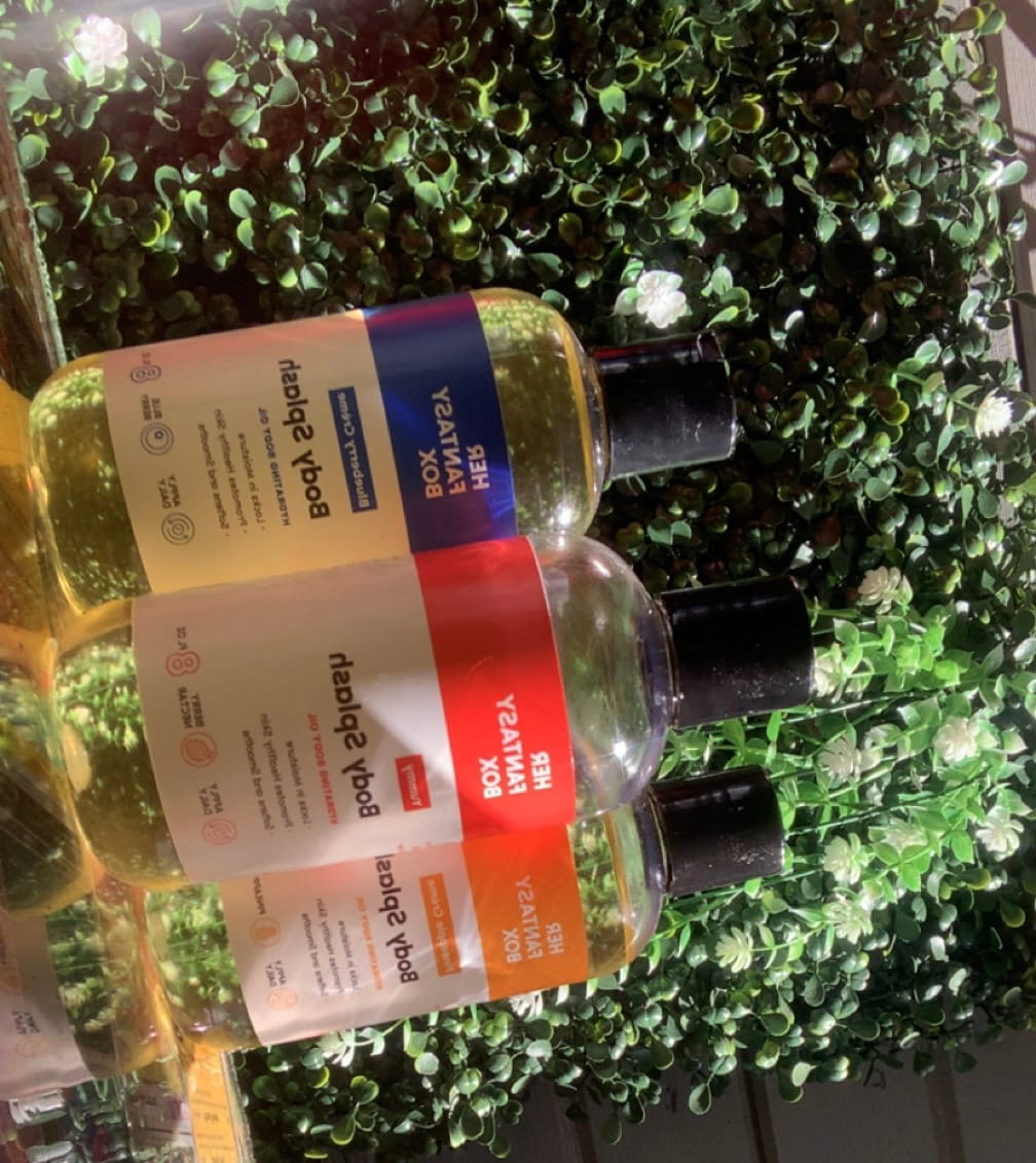 Customer photo review of Fruity Skin Body Oil Bundle
