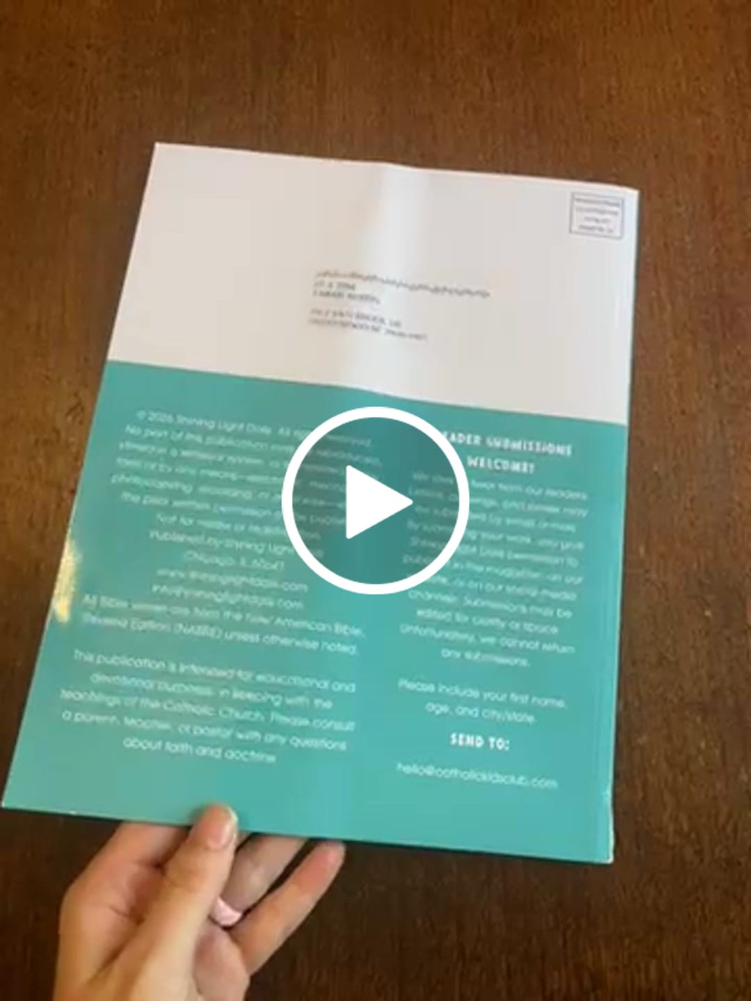 Customer video review of Catholic Kids Club Magazine 1-Year Subscription (12 issues- 1 per month)