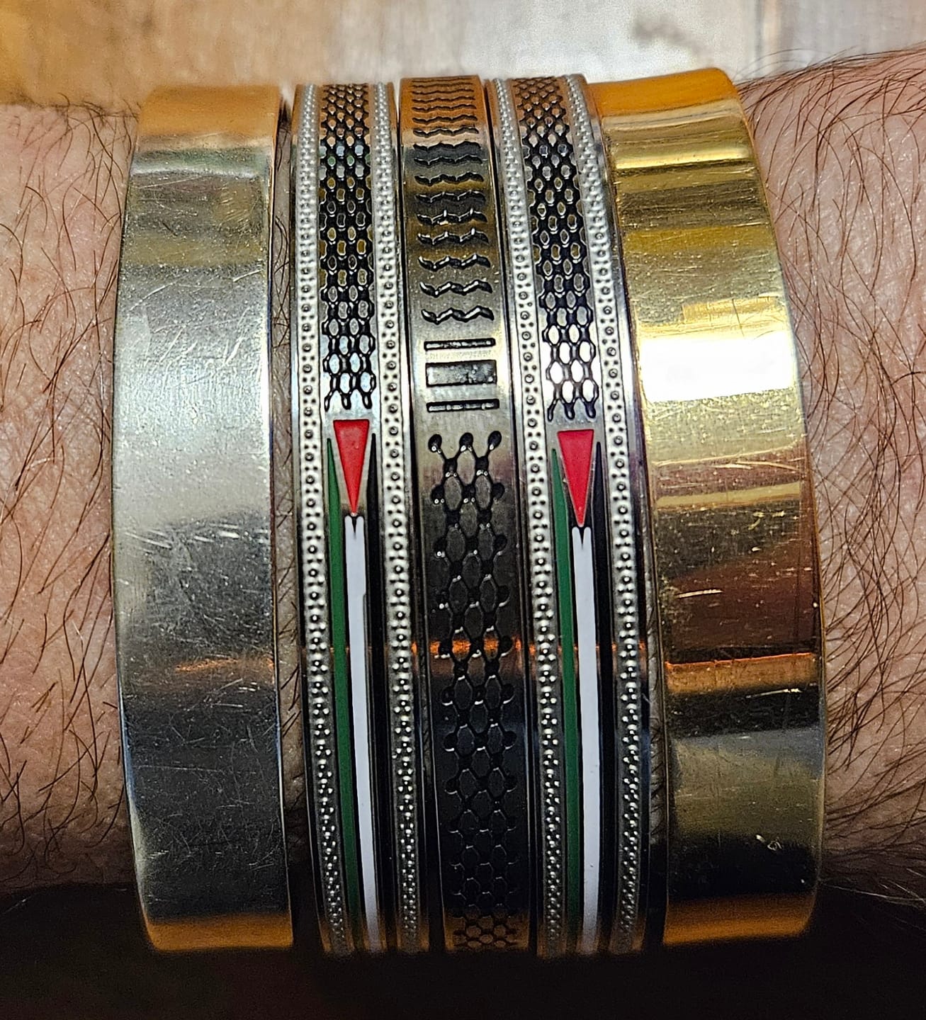Customer photo review of Keffiyeh Cuff