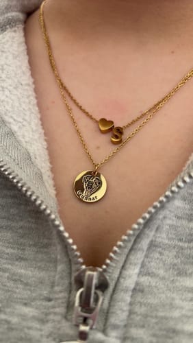 Customer photo review of Collar personalizado con rostro de mascota