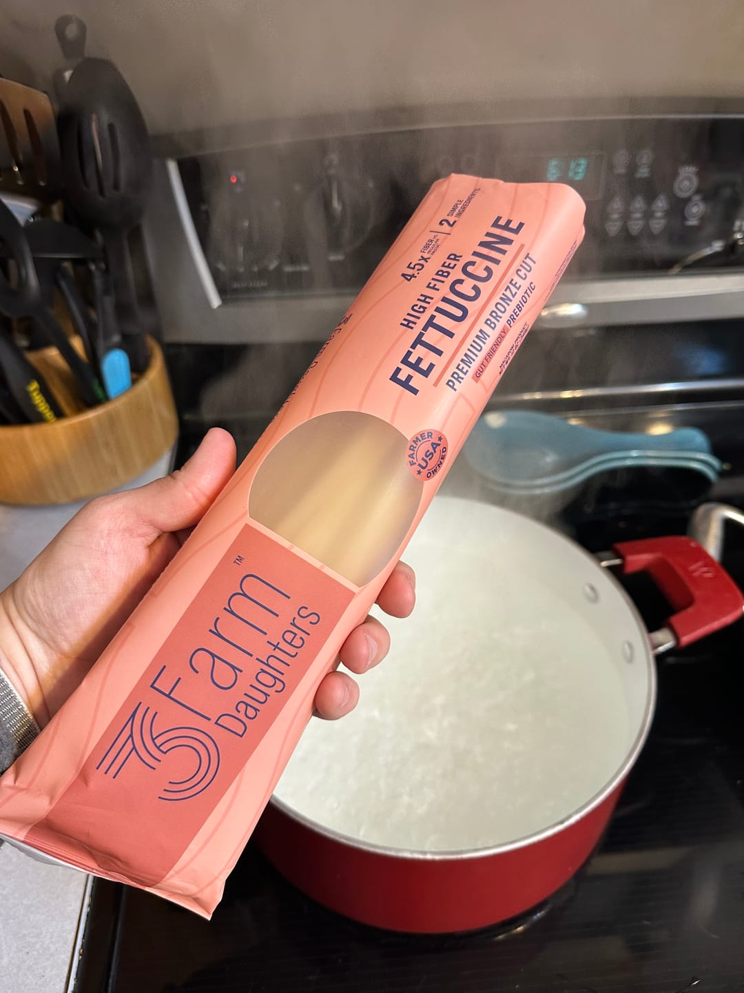 Customer photo review of High Fiber Fettuccine
