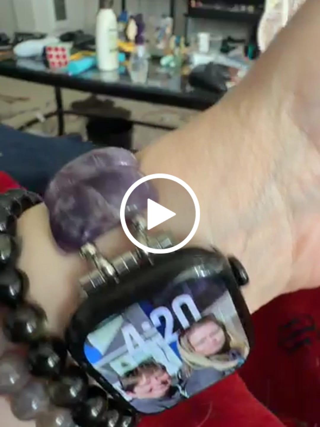 Customer video review of Amethyst Allure Stretch Apple Watch Strap