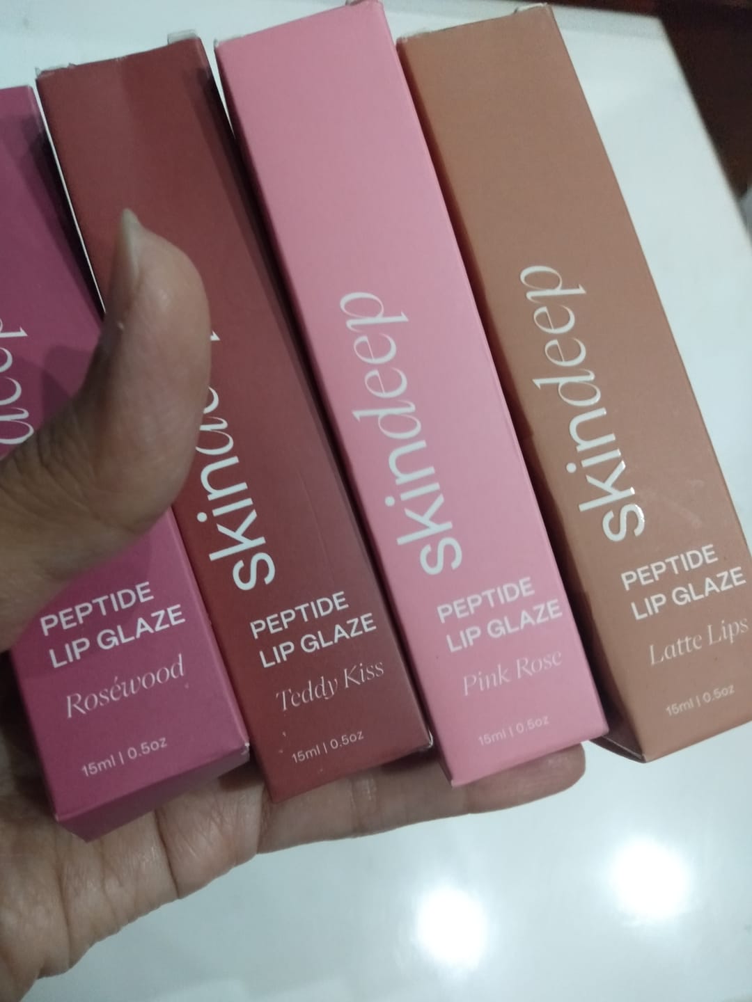 Customer photo review of Peptide Lip Glaze