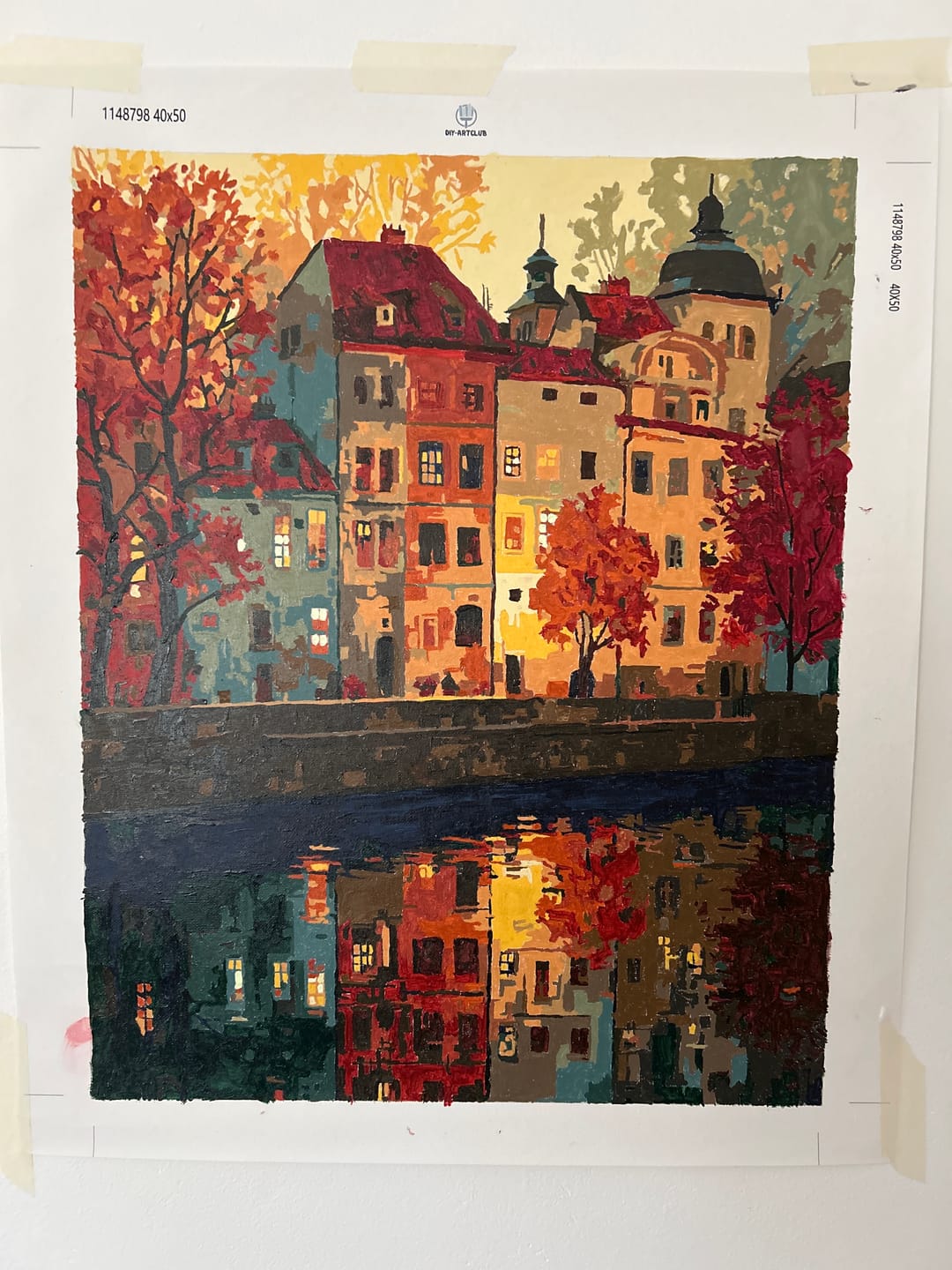 Customer photo review of Prague | Paint by Number