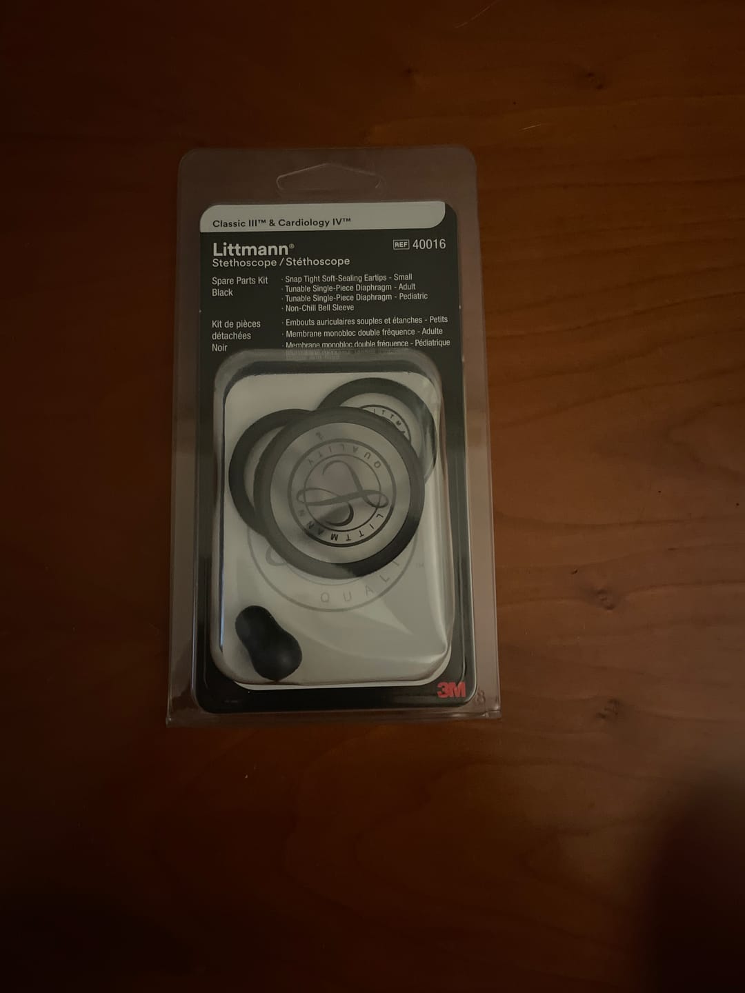 Customer photo review of Littmann Stethoscope Spare Parts Kit - CORE Digital/Classic III/Cardiology IV - Black