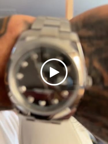 Customer video review of Rolex Datejust 41mm Silver Black Dial Diamond