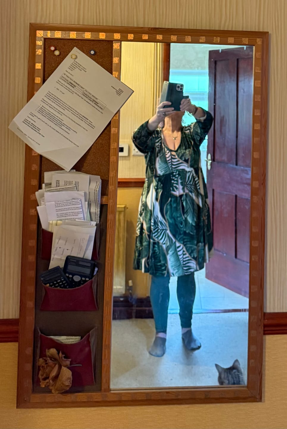 Customer photo review of Leaf Pattern Stretch Velvet Fabric by the Metre