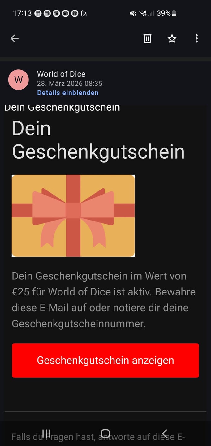 Customer photo review of digitaler Geschenkgutschein