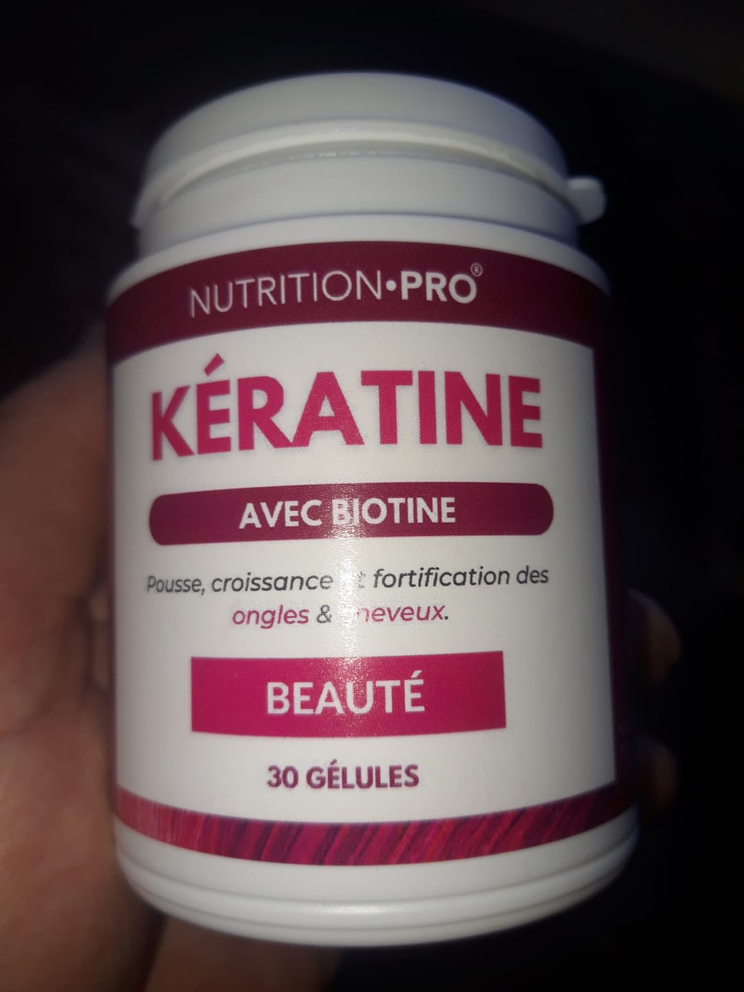 Customer photo review of KÉRATINE • BIOTINE - 30 GÉLULES