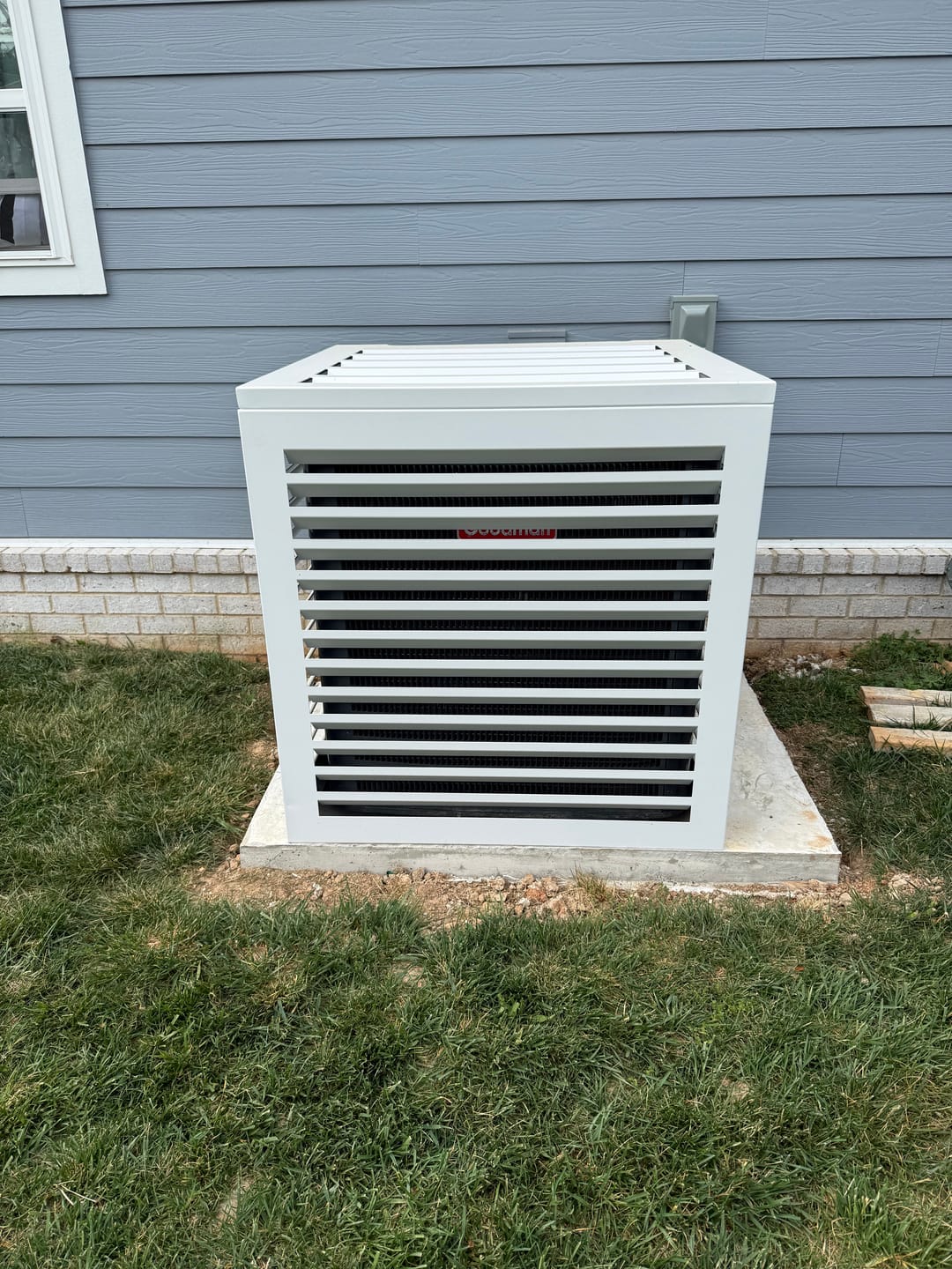 Customer photo review of Central AC Cover - White