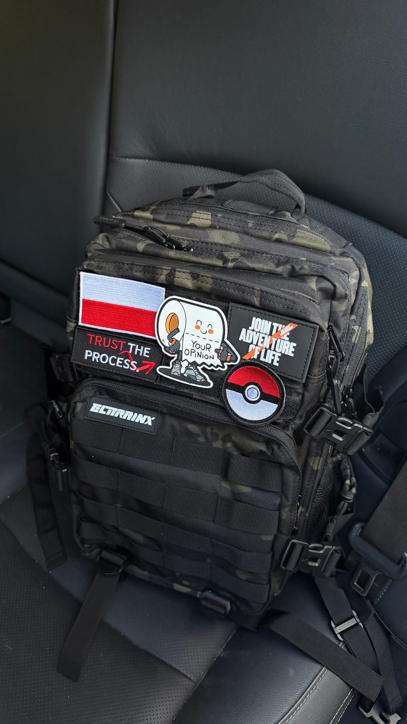 Customer photo review of Mochila Táctica 25L All in Negro Camuflaje
