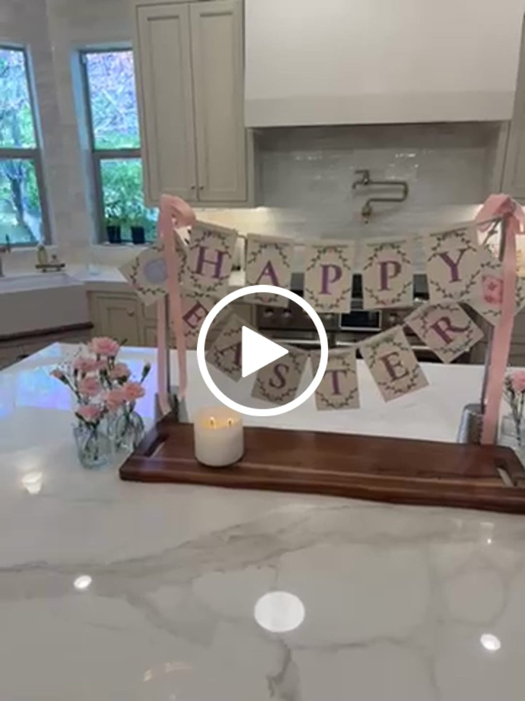 Customer video review of Easter Cream Banner