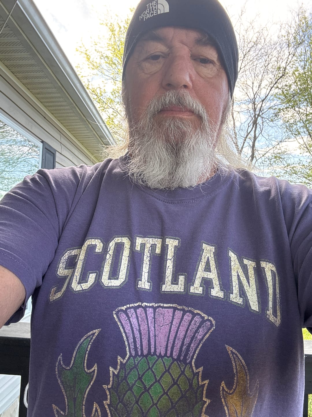 Customer photo review of Scotland Distressed Thistle T-shirt