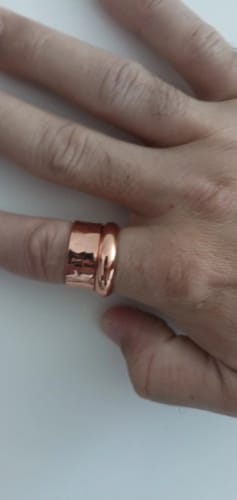Customer photo review of Maro - Bague Cuivre Magnétique
