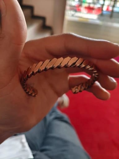 Customer photo review of Kintsugi - Bracelet Jonc Cuivre Magnétique