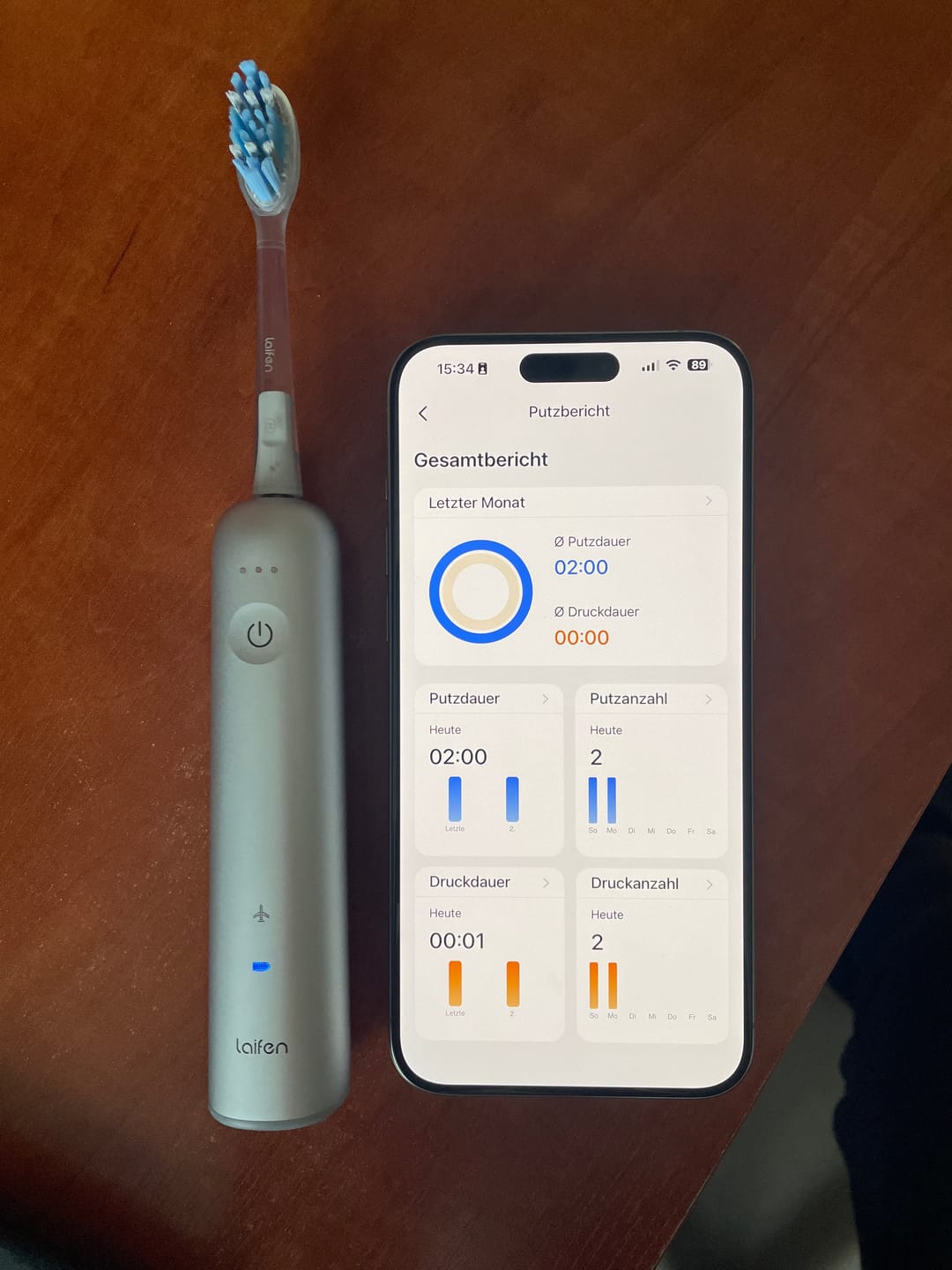 Customer photo review of Laifen Wave Pro Electric Toothbrush
