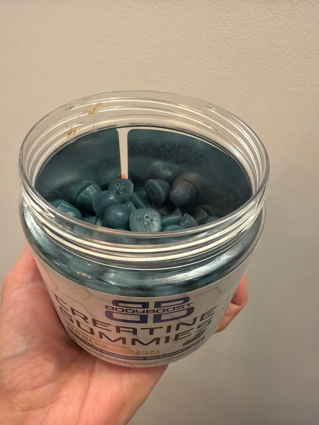 Customer photo review of Gomitas de Creatina