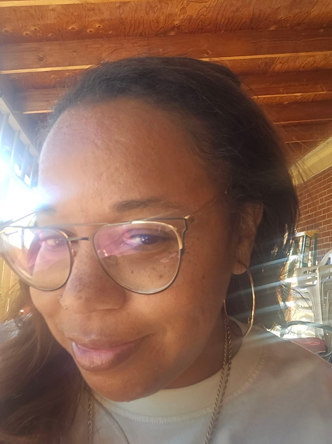 Customer photo review of Hoop Earrings