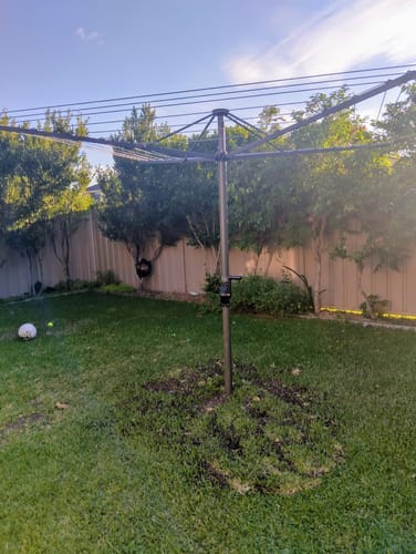 Customer photo review of Austral FoldAway 45 Rotary Clothesline