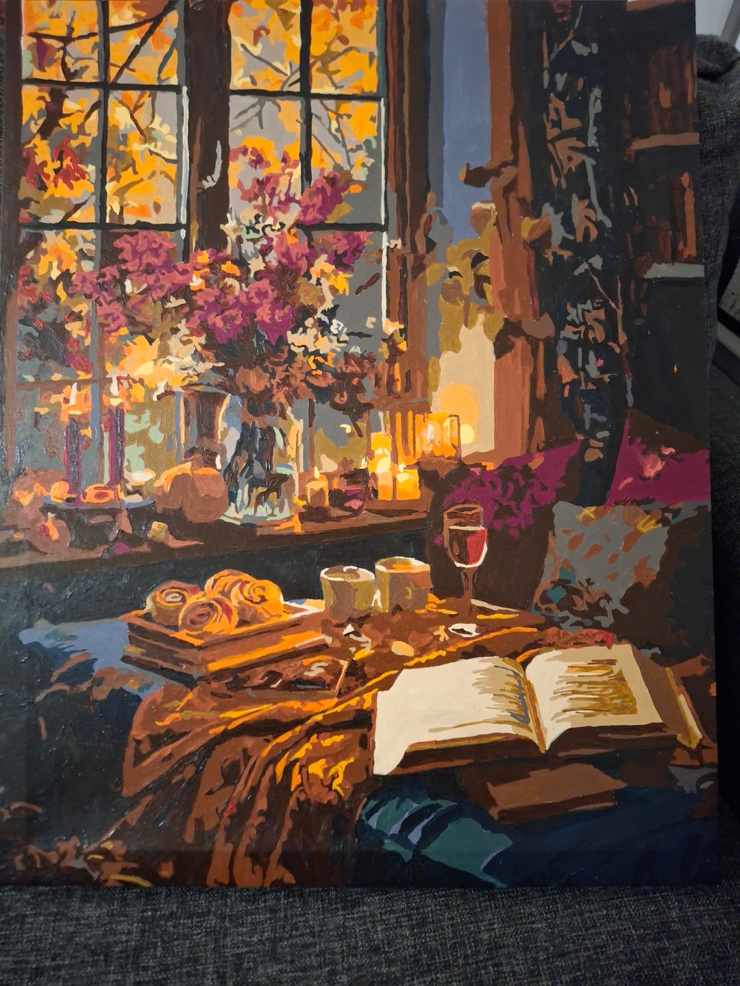 Customer photo review of Cozy evening | Paint by Number
