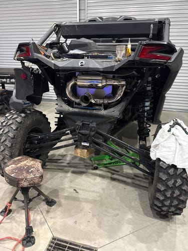 Customer photo review of RPM X3 E-Valve Slip On Exhaust Sport Muffler Can-Am Maverick X3 Turbo R & RR 2017-2026