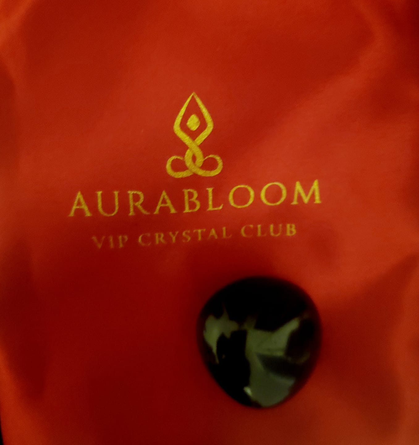 Customer photo review of Black Obsidian Worry Stone