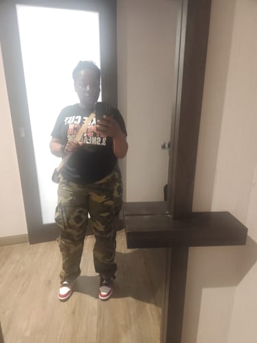 Customer photo review of Pixie Cut, Lipsitck, & Sneakers Tshirt